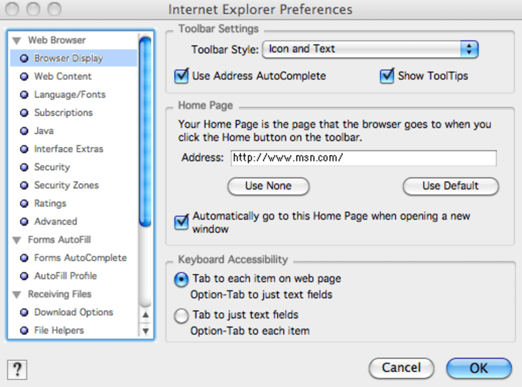 internet explorer for mac user agent